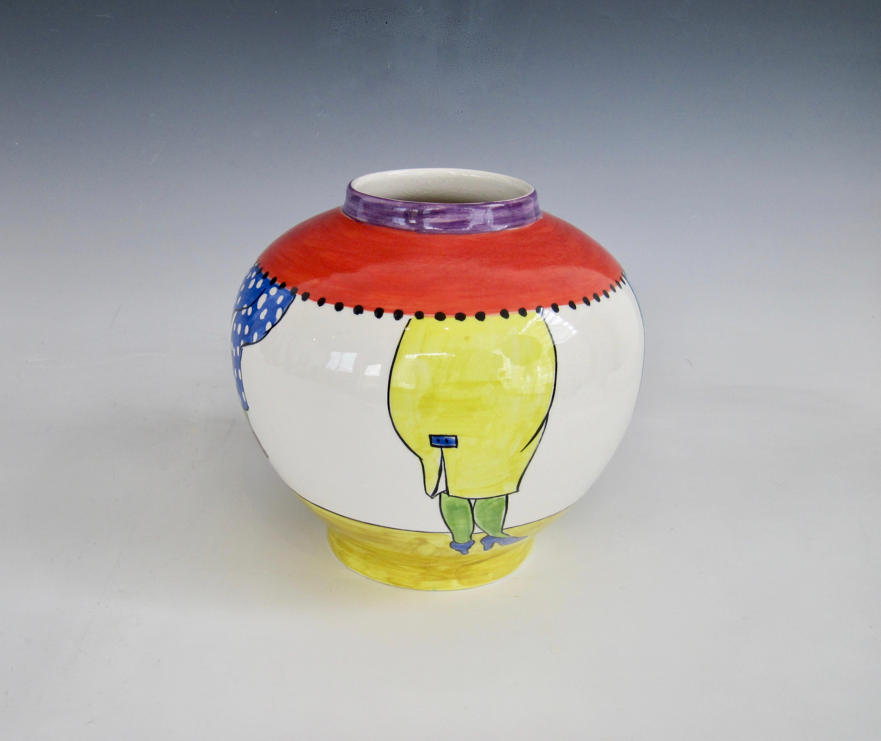 Englische Jane Willingale Loudware-Vase aus Keramik (Postmoderne)