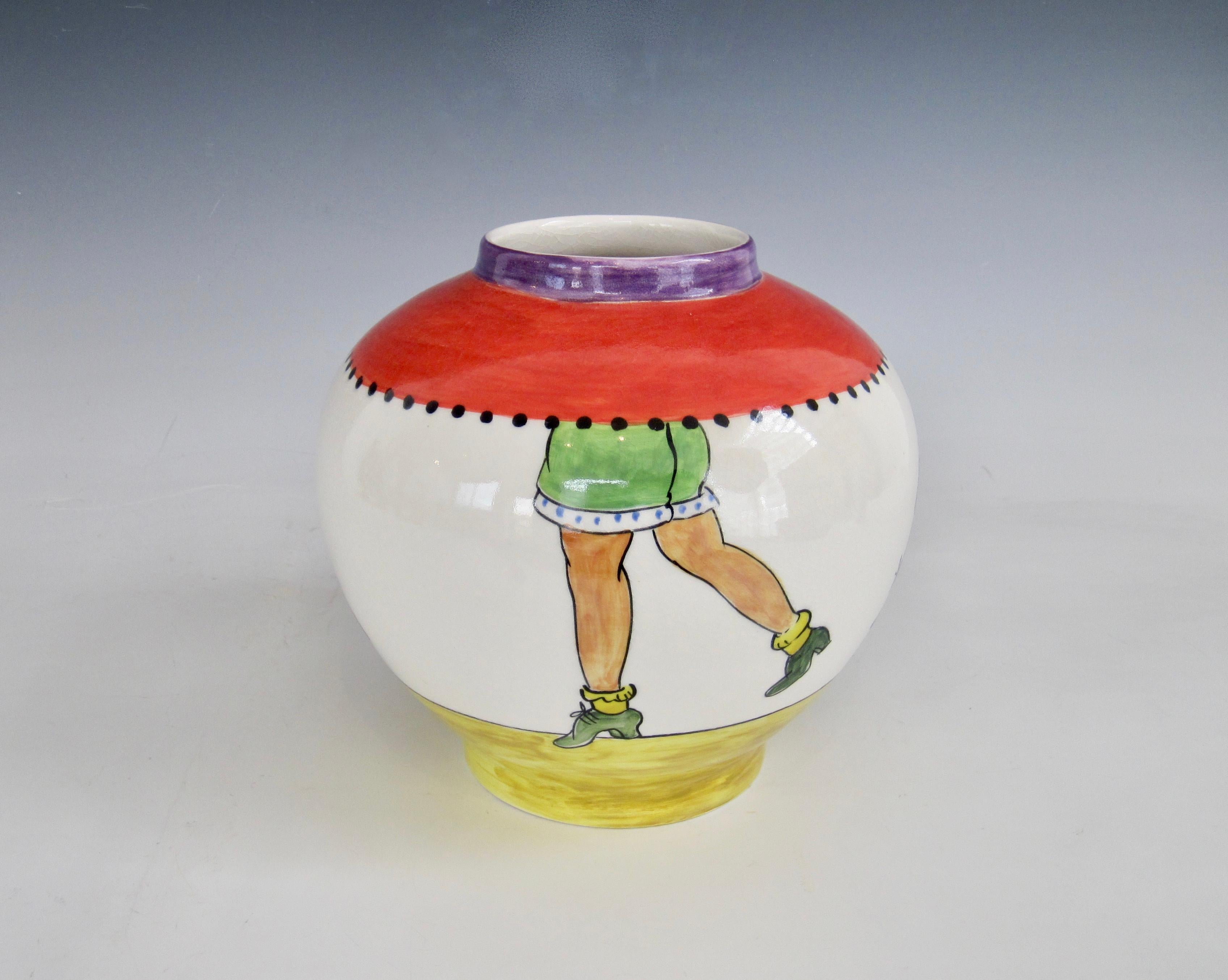 Englische Jane Willingale Loudware-Vase aus Keramik (Glasiert)