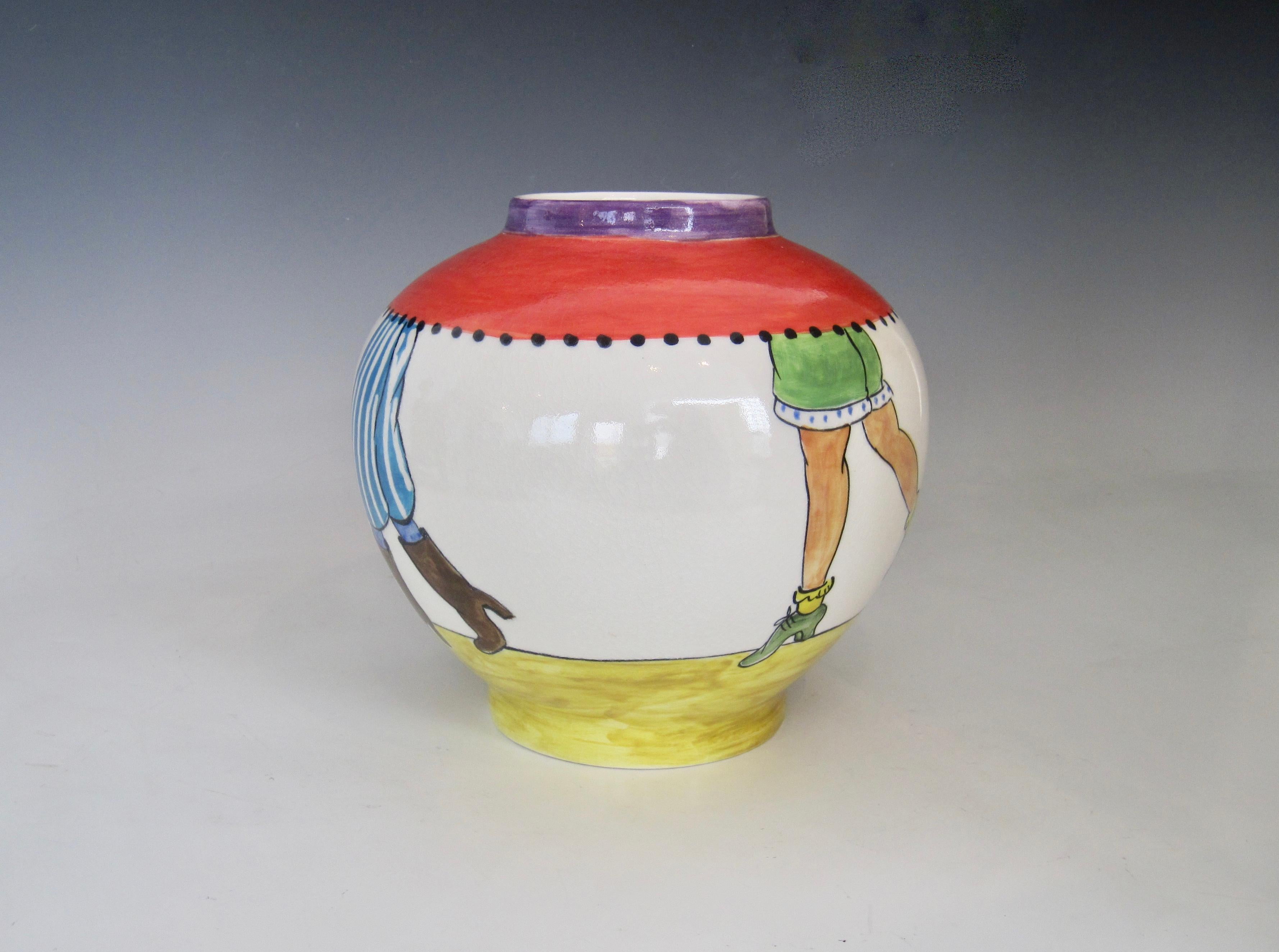 Glazed Jane Willingale English Ceramic Loudware Vase