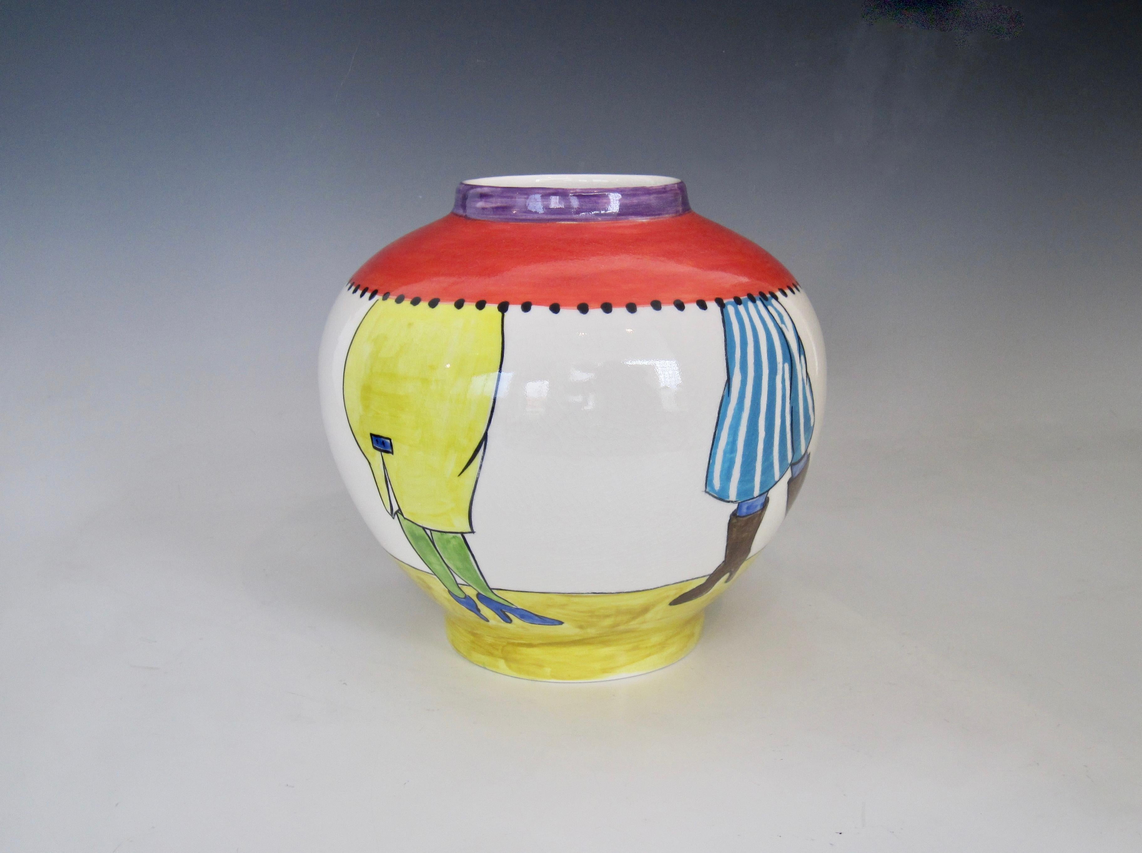 Englische Jane Willingale Loudware-Vase aus Keramik 1