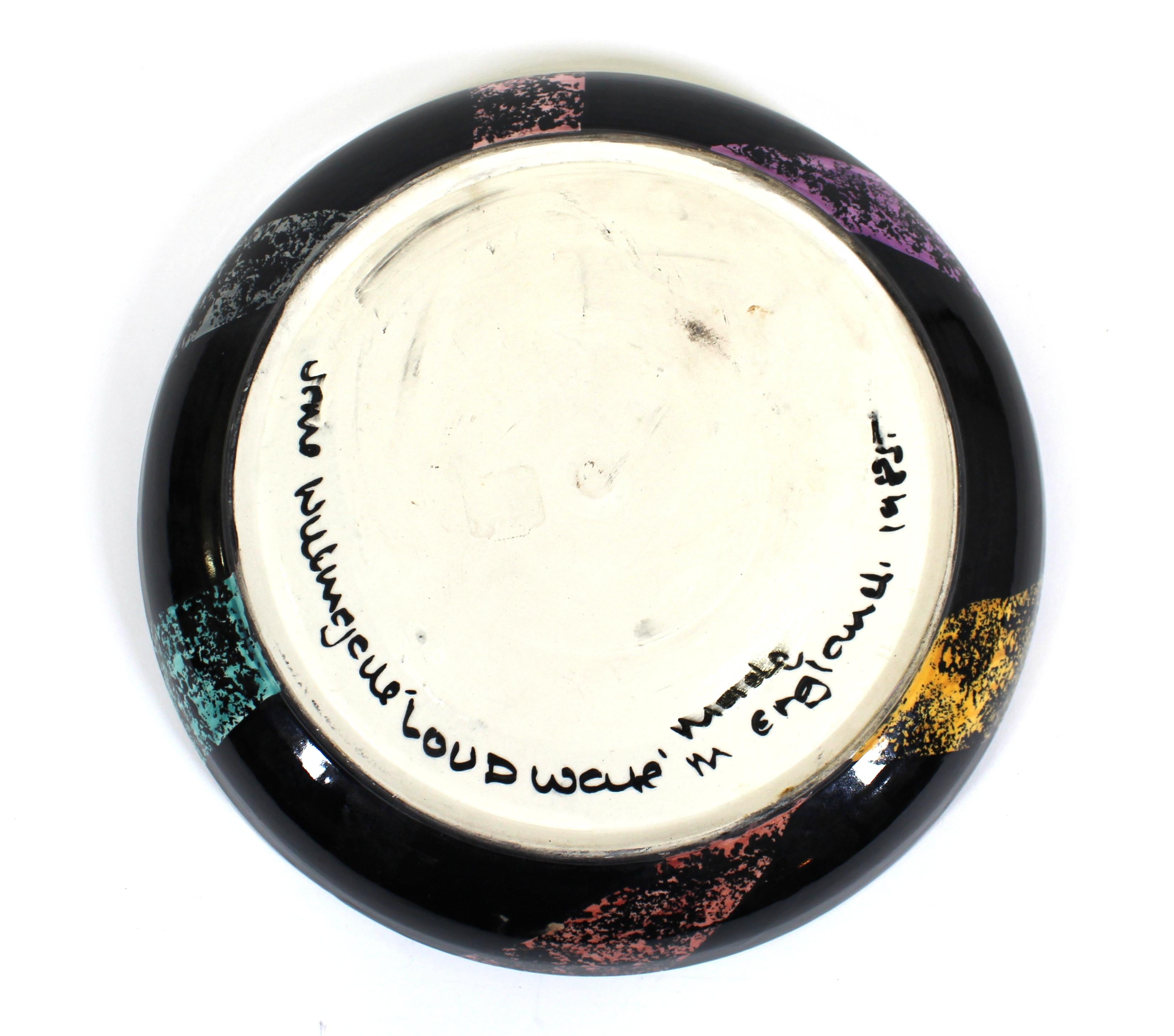 Ceramic Jane Willingale English Postmodern Charger Plate