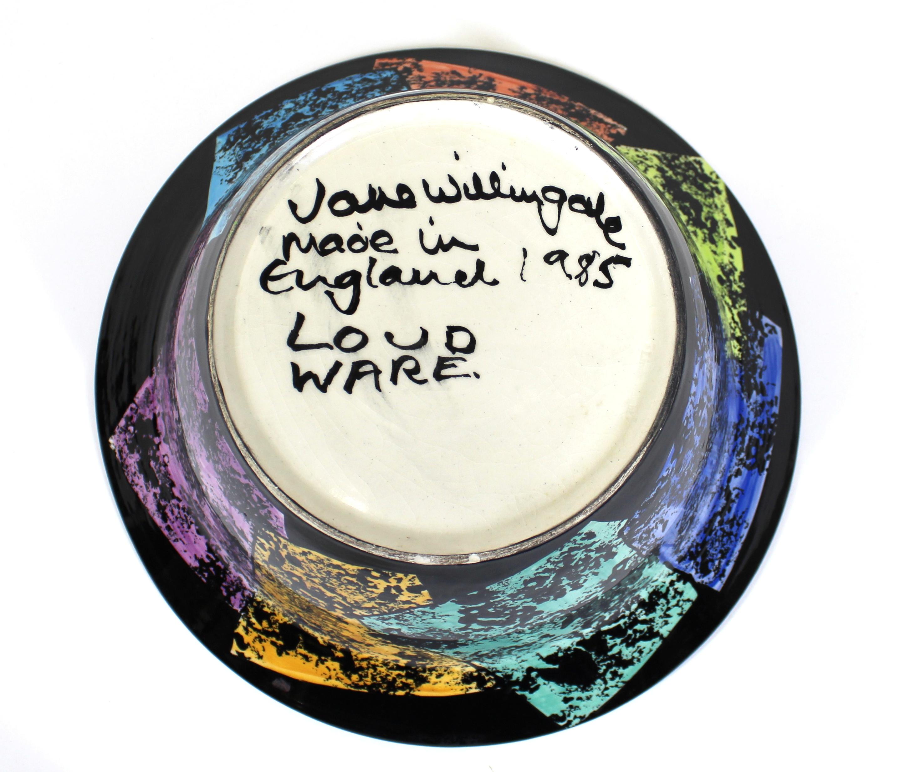 Late 20th Century Jane Willingale English Postmodern 'Loudware' Bowl