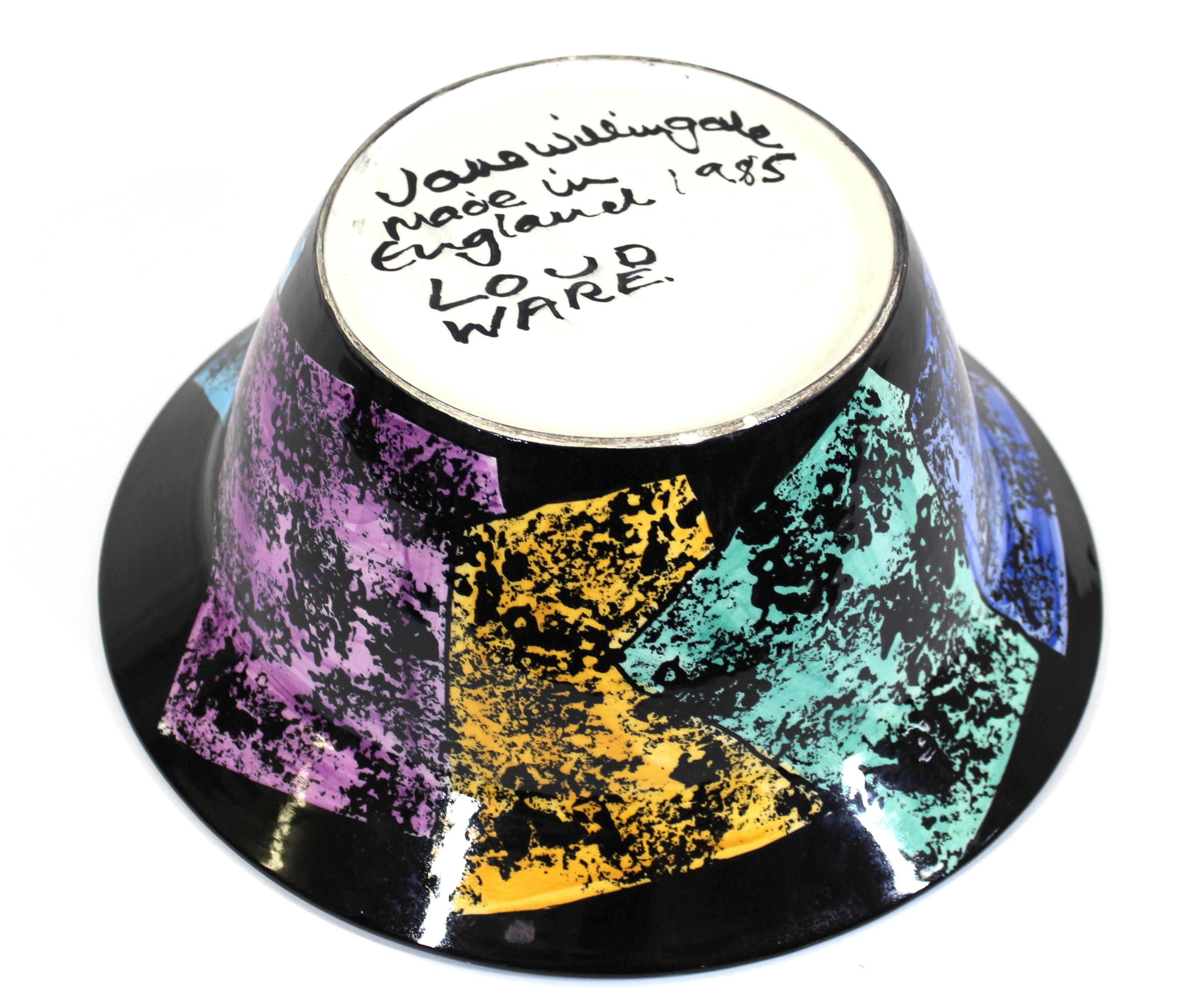 Ceramic Jane Willingale English Postmodern 'Loudware' Bowl