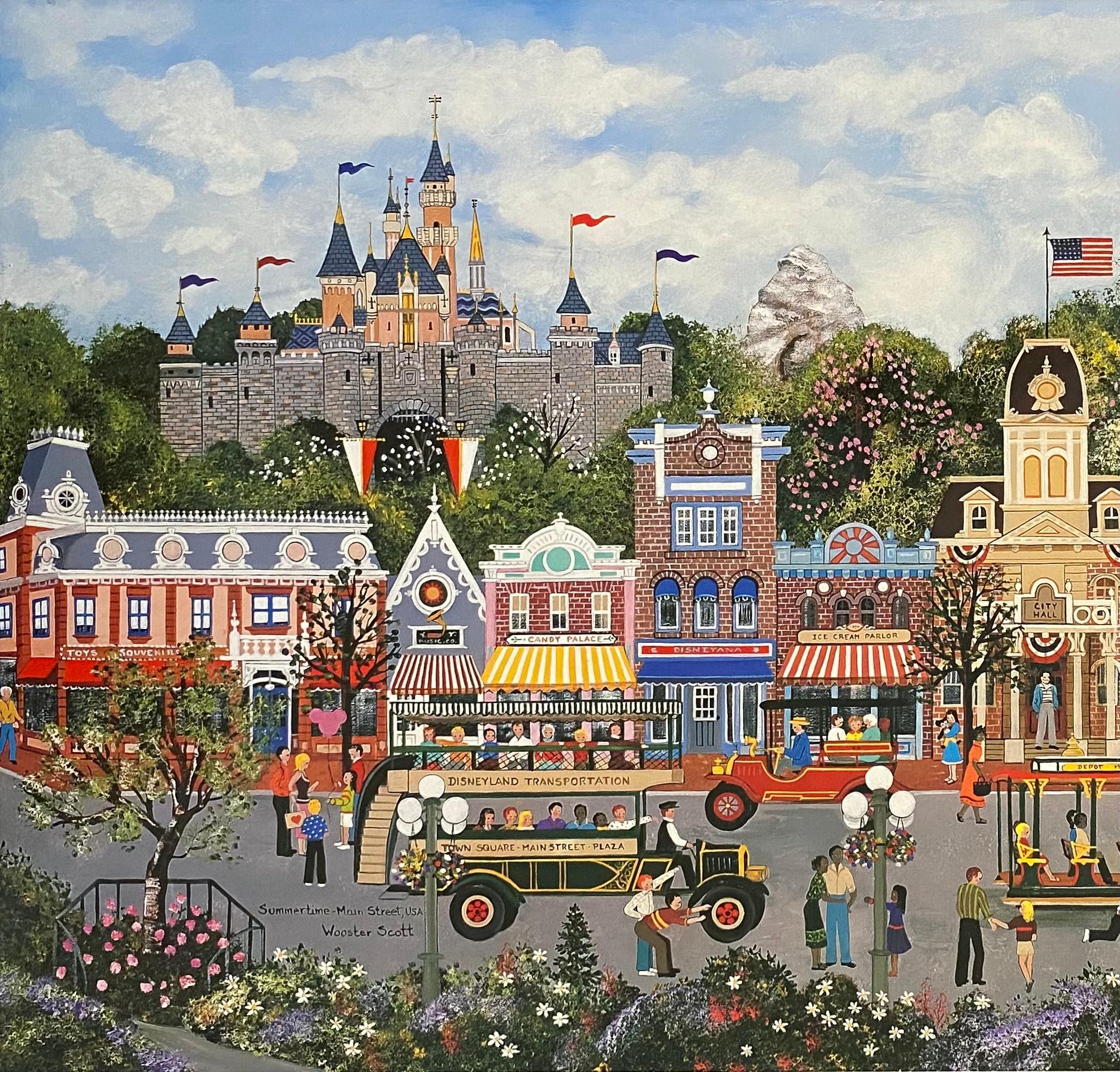 20th Century Jane Wooster Scott Offset Lithograph Disneyland For Sale
