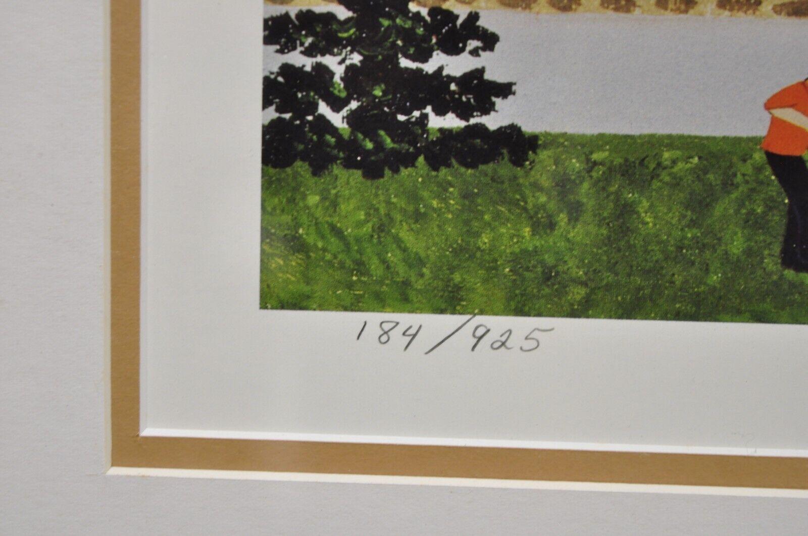 Jane Wooster Scott Signed and Numbered Serigraph Framed Art 