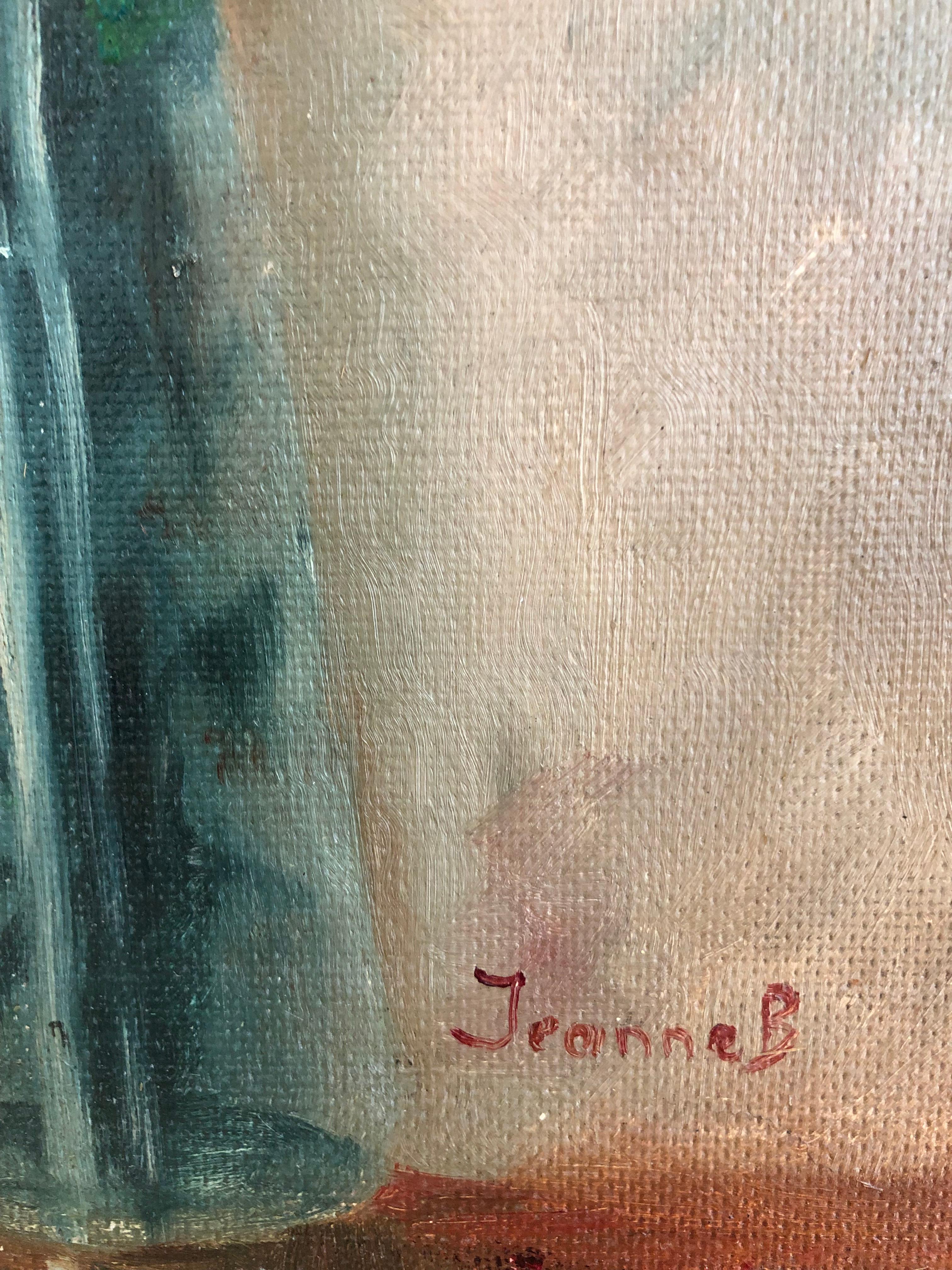 Stilleben mit Lilien (Grau), Still-Life Painting, von Janebé