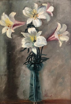 Vintage Still life with lilies