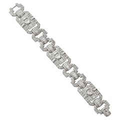 Janesich, Art Deco Platinum & Diamond Bracelet