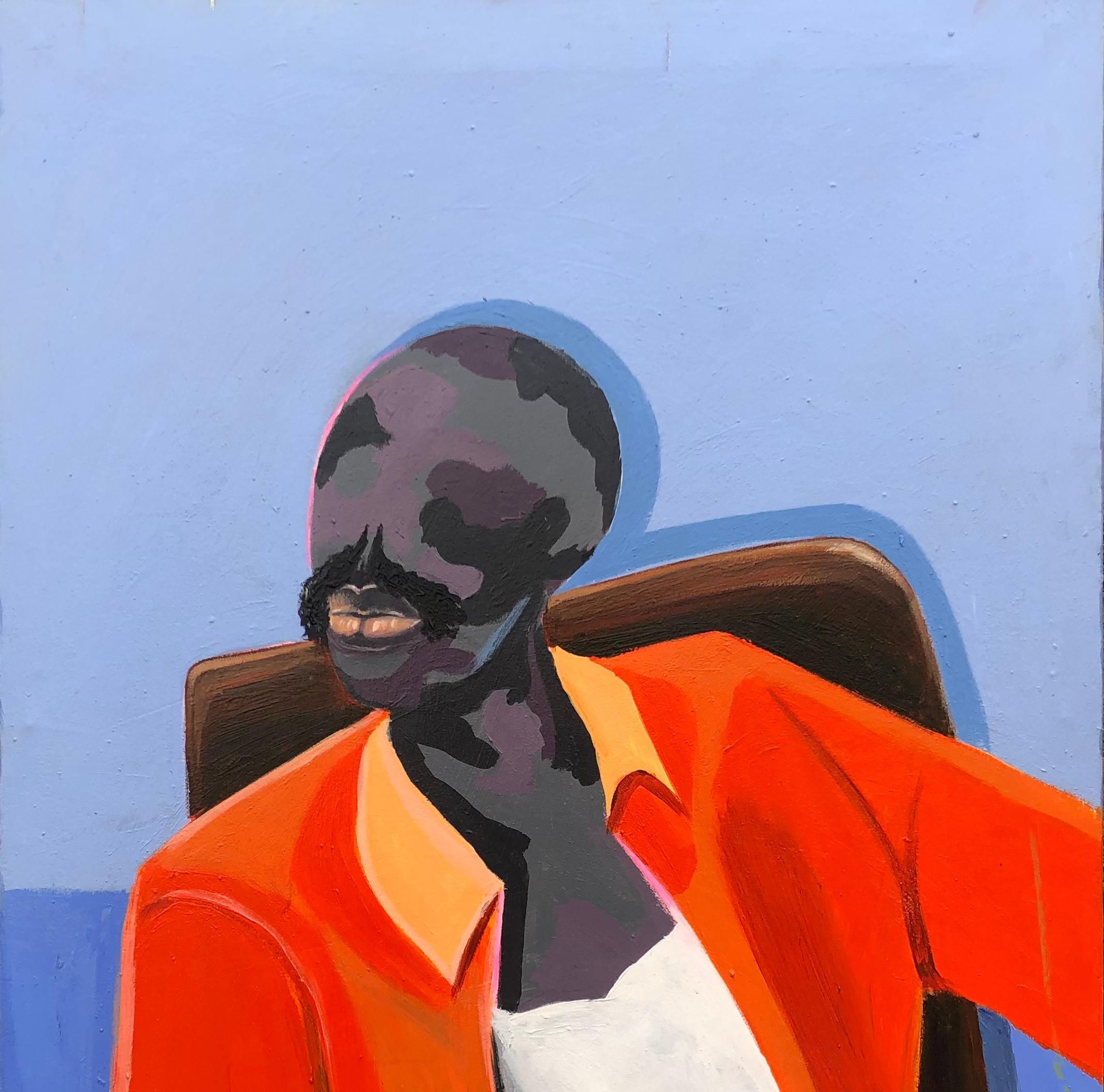 Die Emotionen zu verbergen – Painting von Janet Adebayo