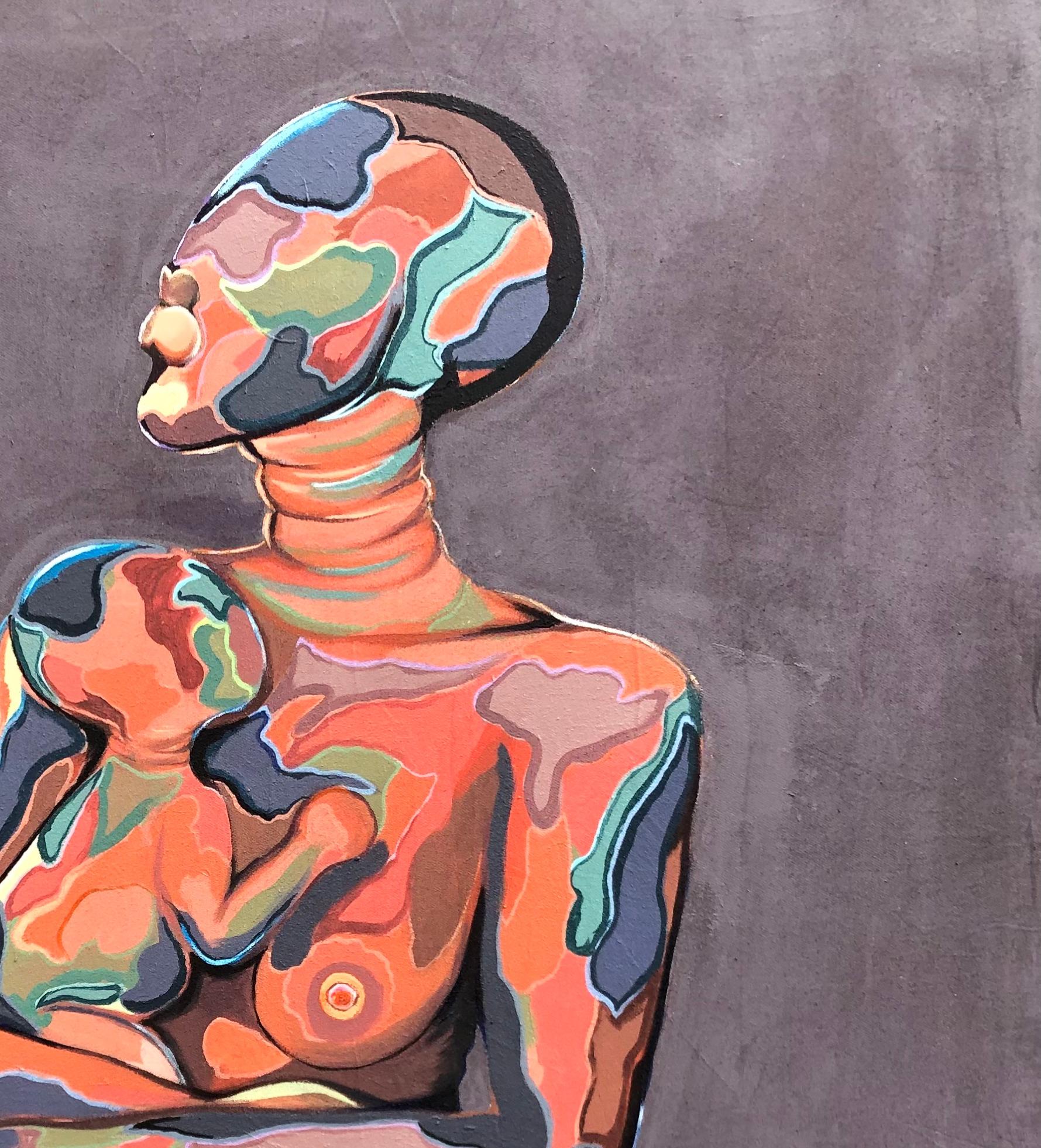 Ilori 1 (Take In) - Painting Neoespressionismo di Janet Adebayo
