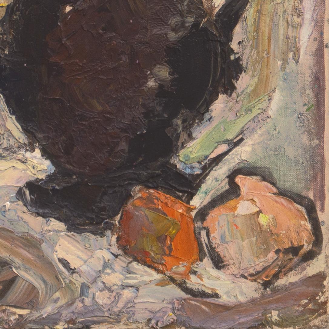 « Fishers in a Teapot », Paris, MoMA, LACMA, Californie post-impressionniste - Painting de Janet Ament De La Roche