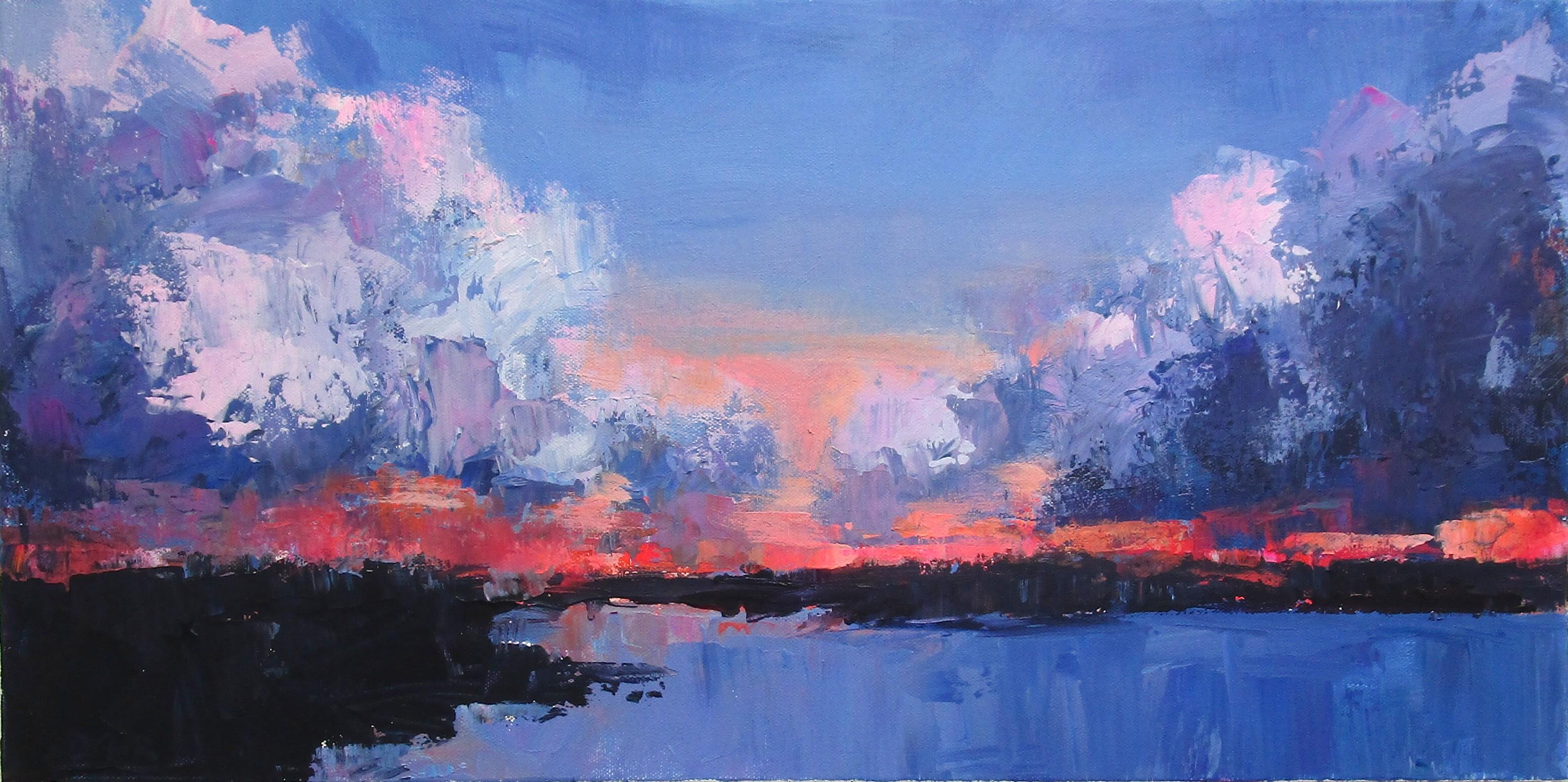 sunset painting inspo