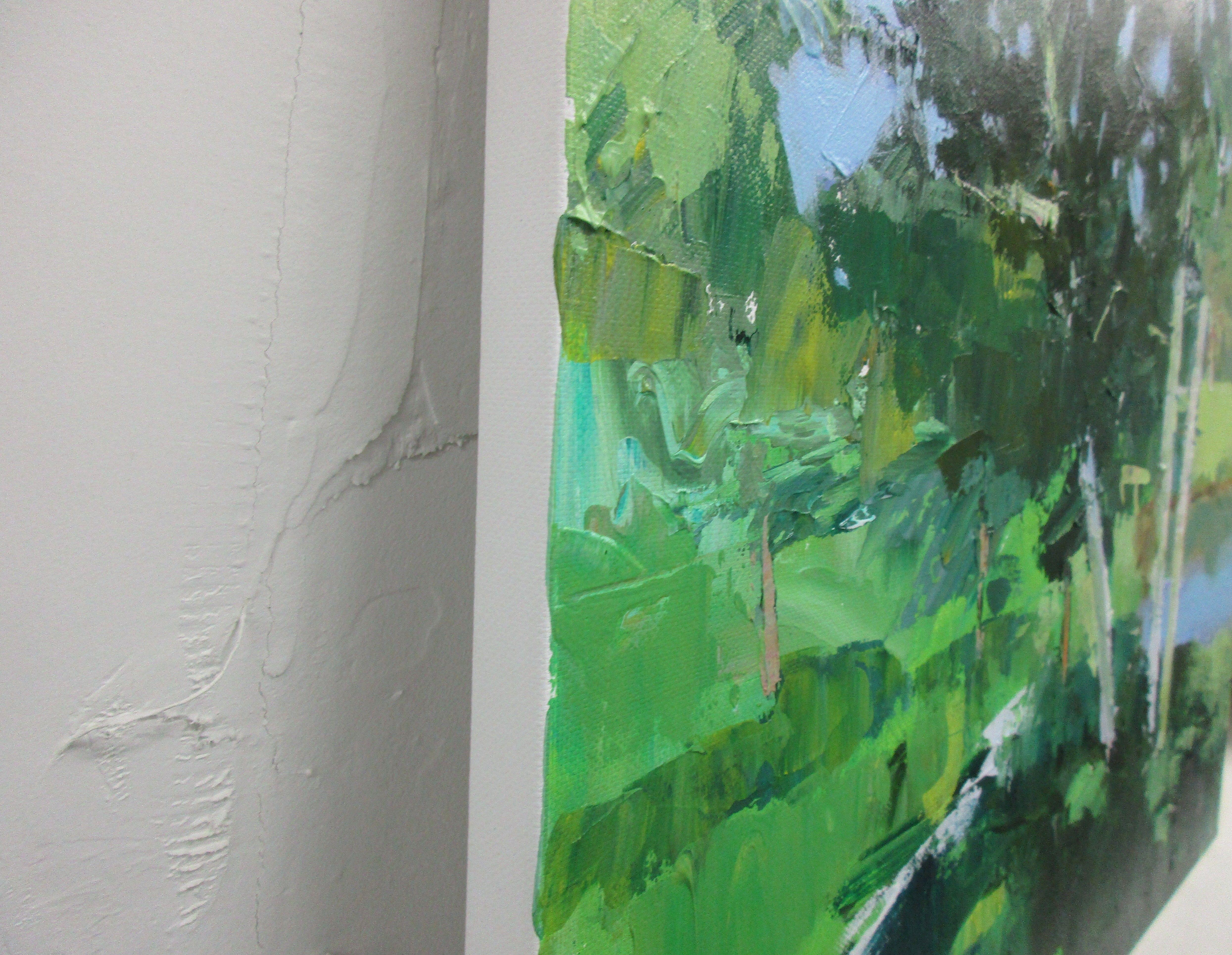 Betulle, Vermont, Pittura, Acrilico su tela - Painting Contemporaneo di Janet Dyer