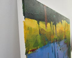 Blue Pond, Abstract Painting