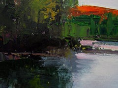 Pink Marsh, Gemälde, Acryl auf Leinwand