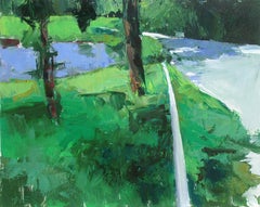 Roadside, Vermont, Painting, Acrylic on Canvas