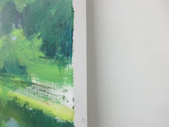 Swan Pond, Painting, Acrylic on Canvas