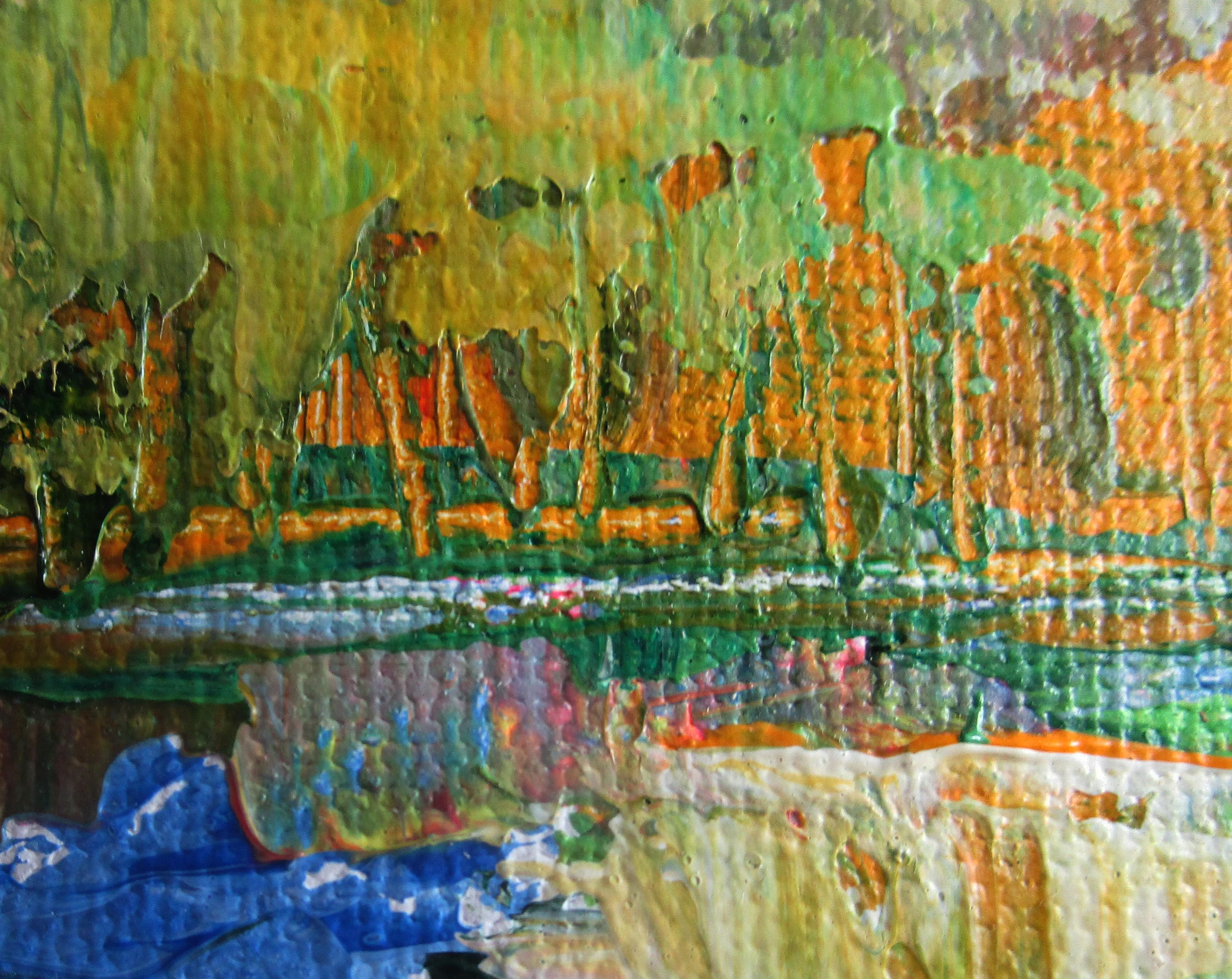 The River Below, Abstract Painting For Sale 2