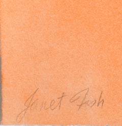 Bodegón con peras, aguafuerte contemporáneo de Janet Fish