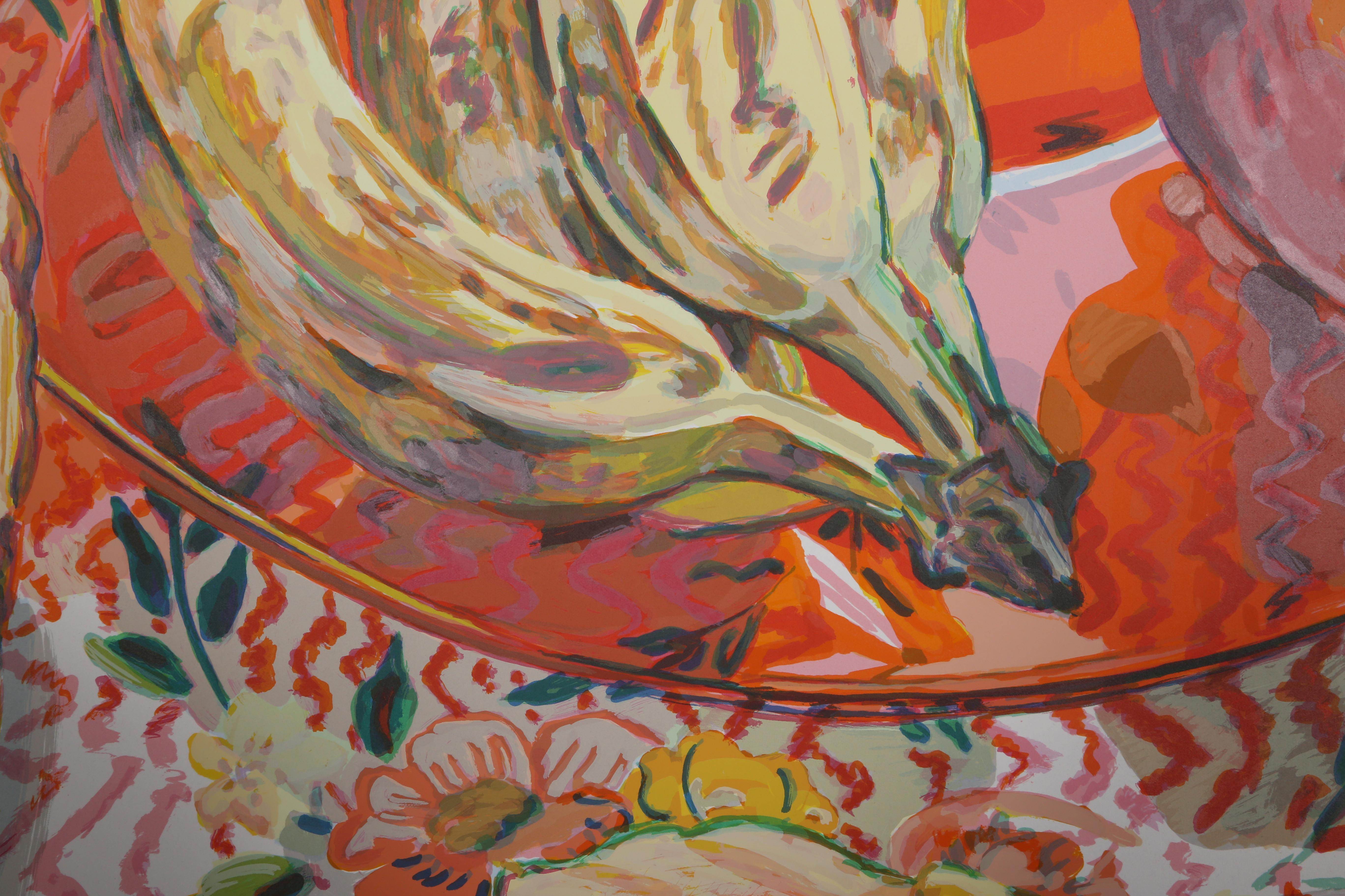 Still Life with Tropical Fruits, Contemporary Screenprint by Janet Fish For Sale 2