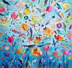 Dance of the Butterflies- Colourful Mixed Media