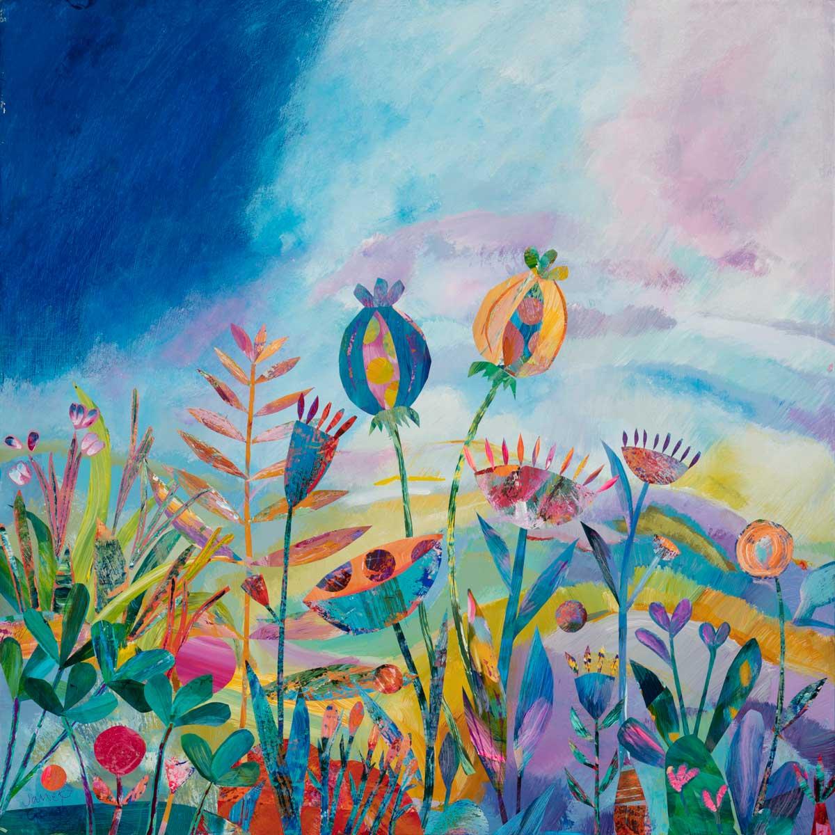 Amy Sullivan "Not Large Contemporary Barn Mixed Media on