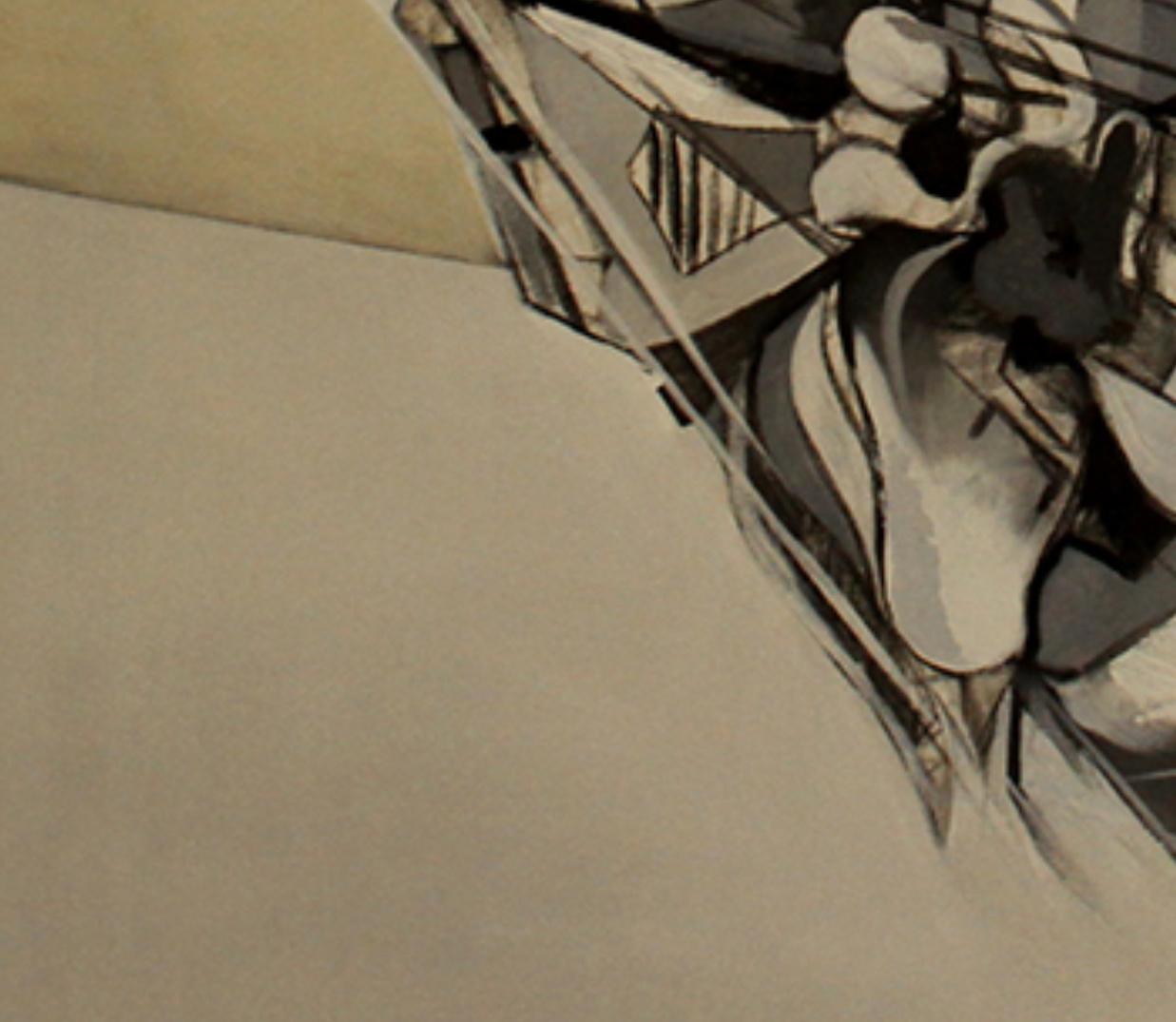 abstract charcoal art