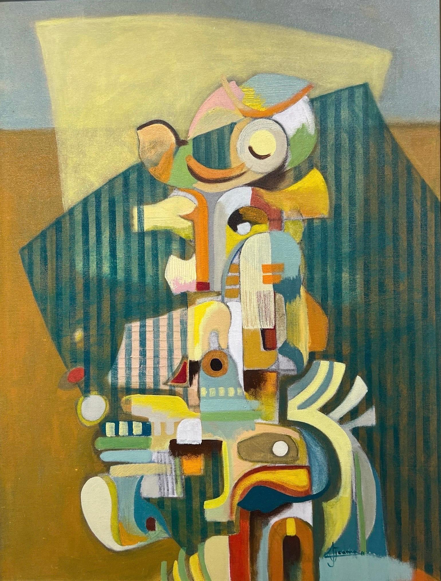 Abstract Painting di Janet Hagopian - Espressionismo astratto, Vuoi sposarmi? , Arte contemporanea.