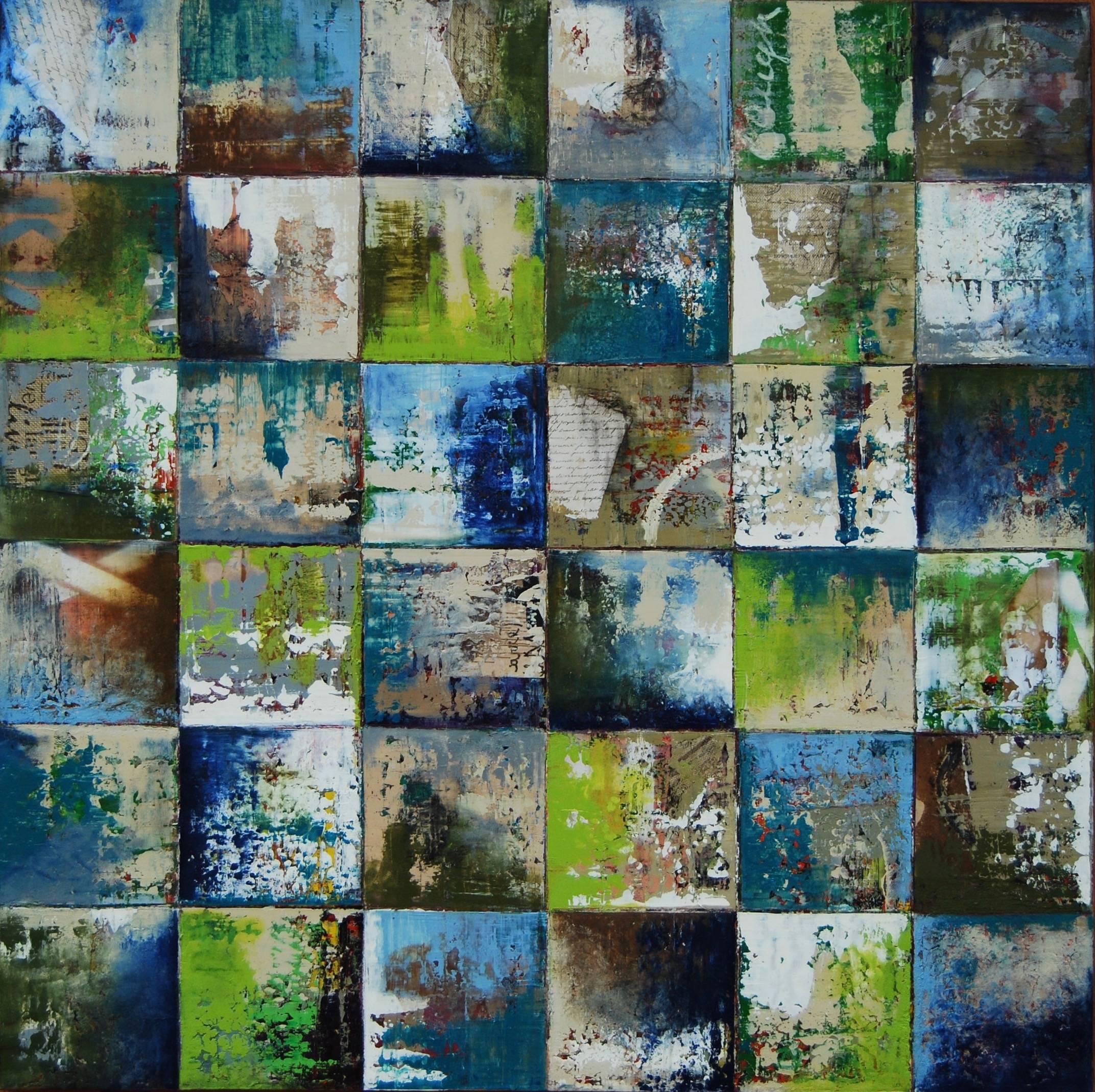 Squares by 48C - Mixed Media Art by Janet Hamilton