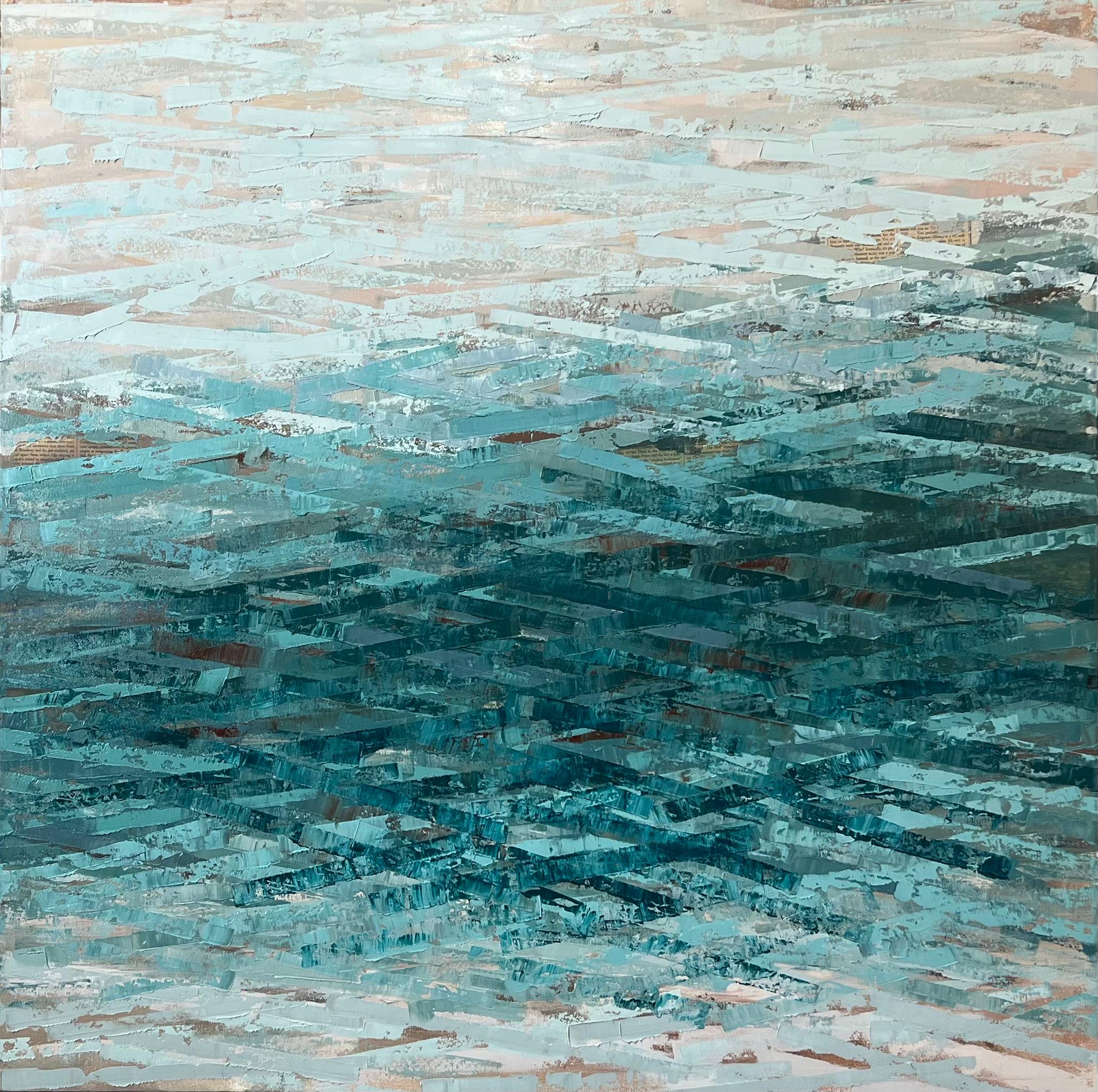 Undertow - Mixed Media Art by Janet Hamilton