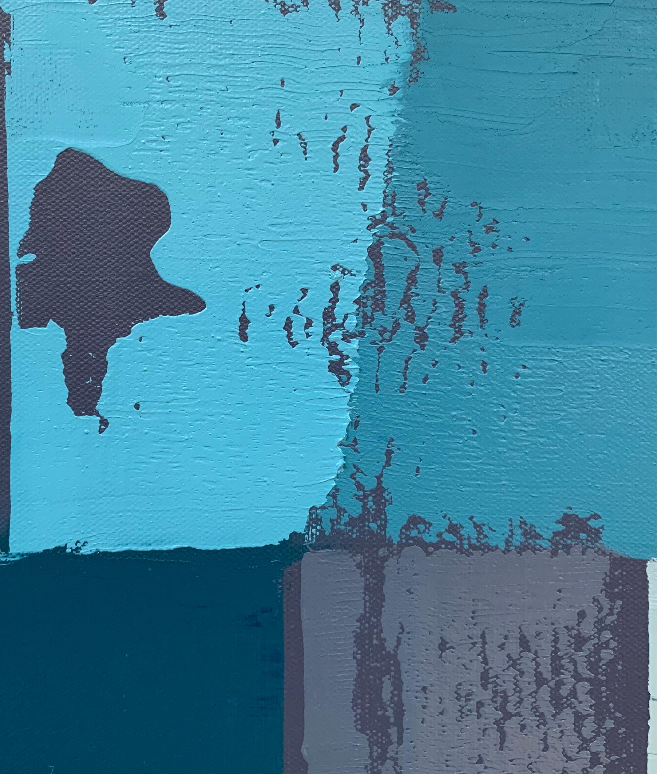 <p>Commenti dell'artista<br />Parte della nuova serie astratta dell'artista Janet Hamilton. Ha scelto con cura una tavolozza di colori dai toni freddi, stratificando la pittura a olio in un motivo a griglia. Aggiunge le tonalità calde del marrone e