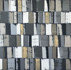 AG - gris/beige, peinture à l'huile abstraite