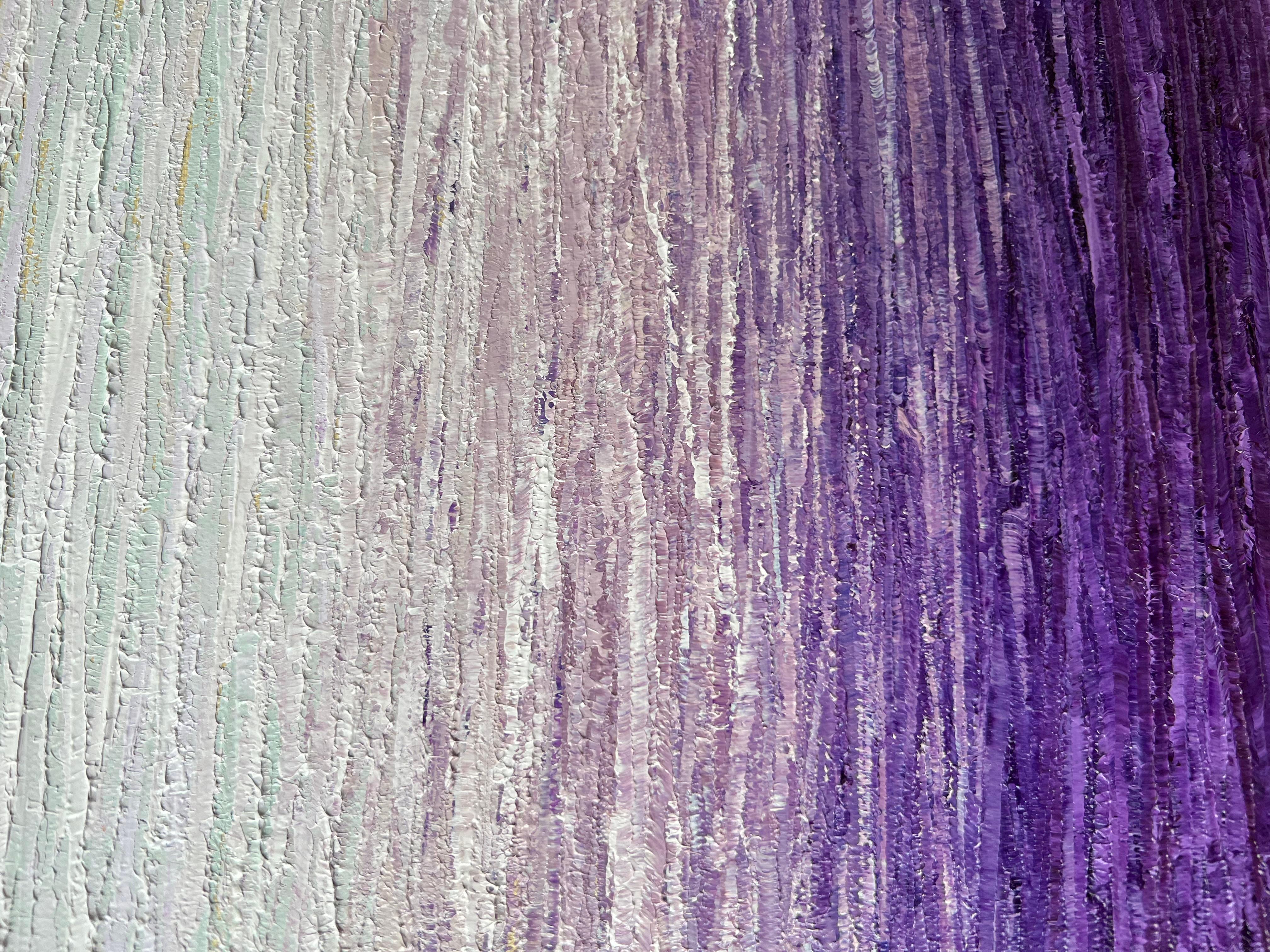 Amethyst Surprise, Abstract Oil Painting For Sale 1