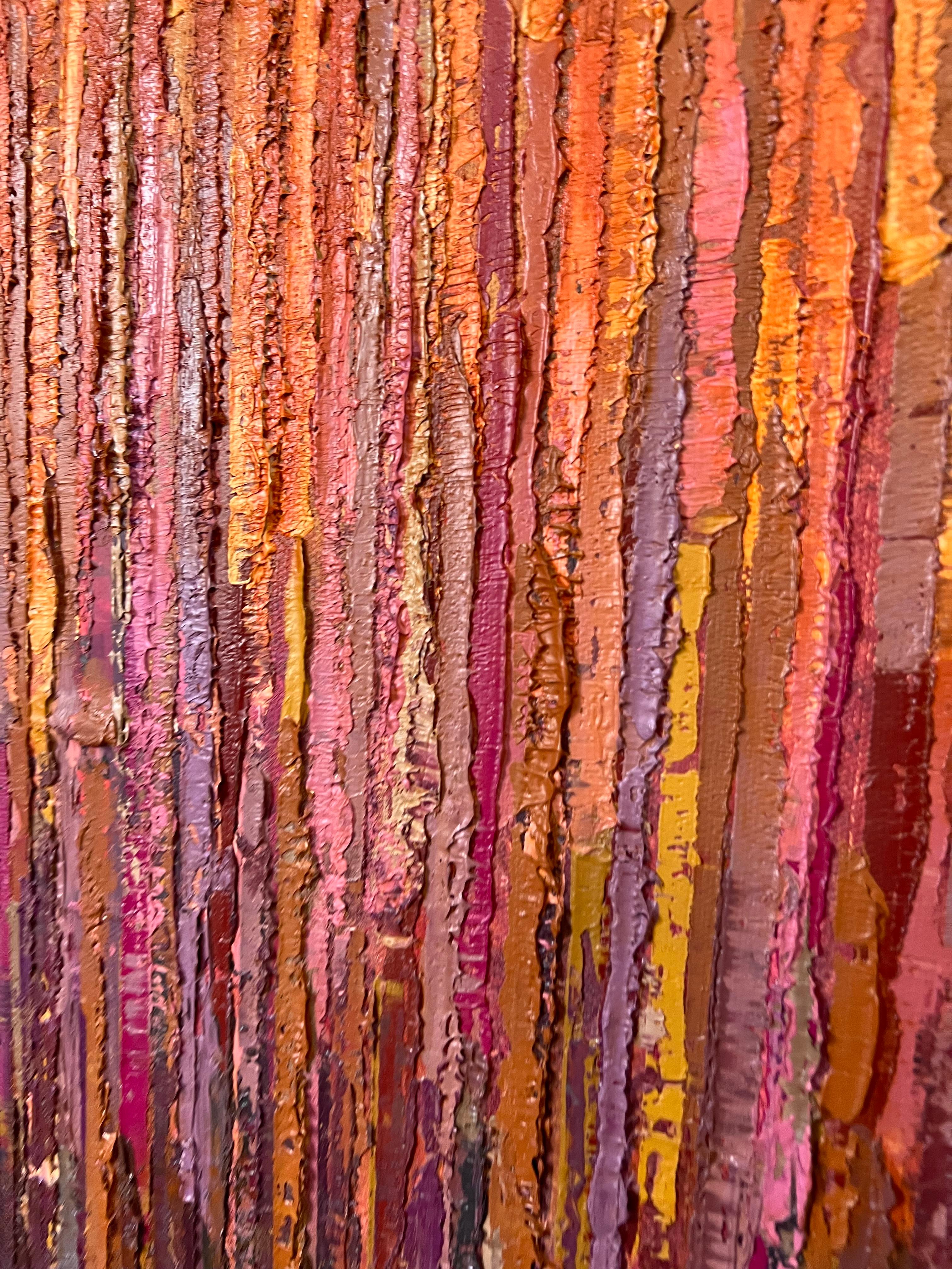 Autumn Rain, Abstract Oil Painting For Sale 1