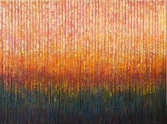 Ember Horizon, Abstract Oil Painting