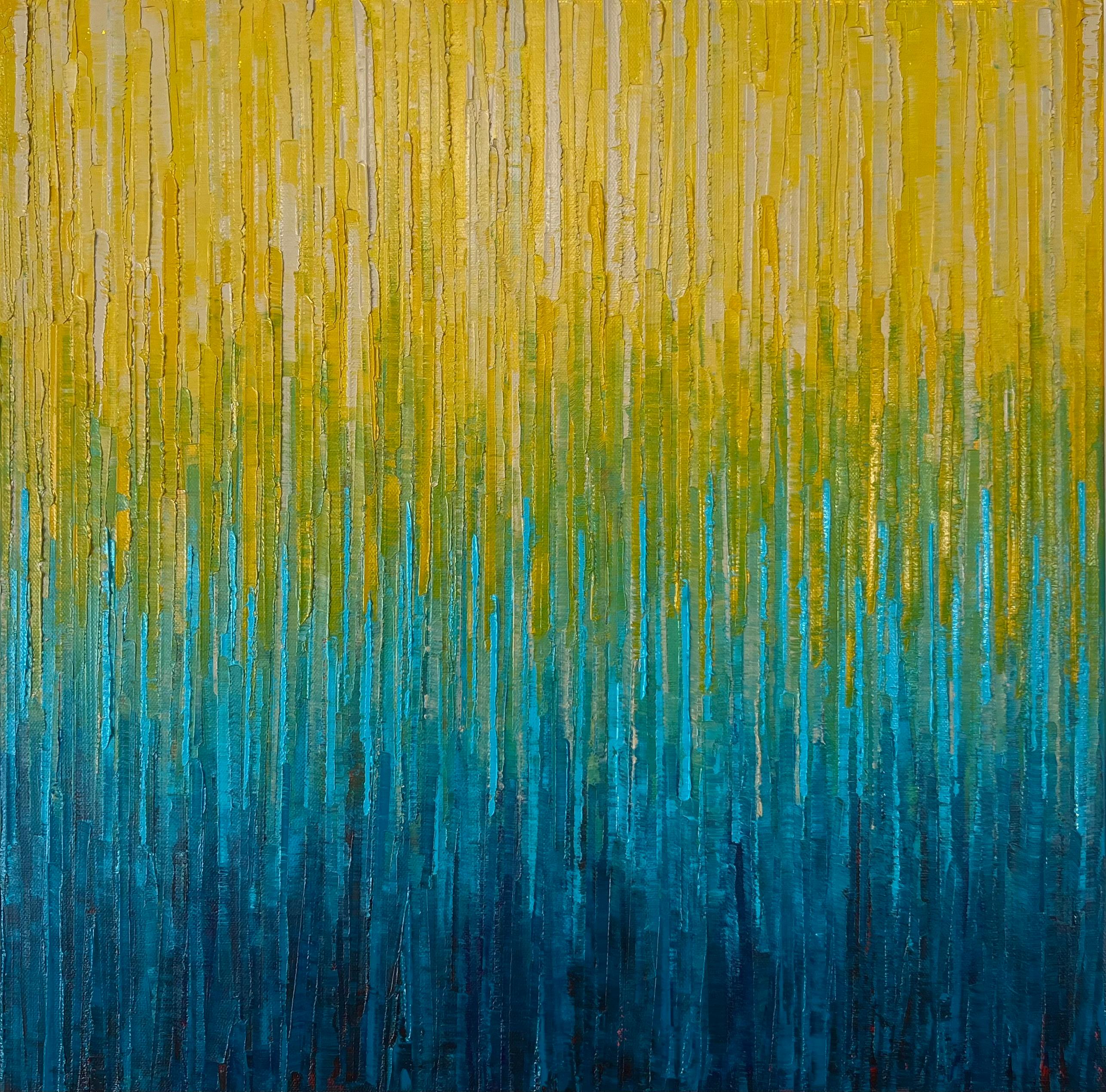 Abstract Painting di Janet Hamilton - Lunga strada, pittura ad olio astratta