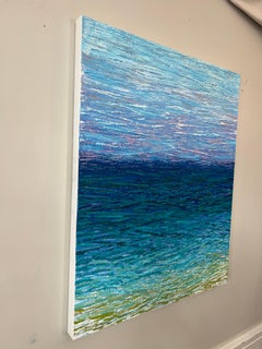 Open Blue, Abstract Oil Painting