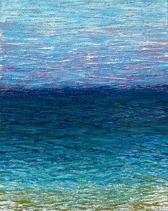 Open Blue, Abstract Oil Painting