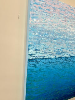 Horizonte tranquilo, Pintura al óleo abstracta