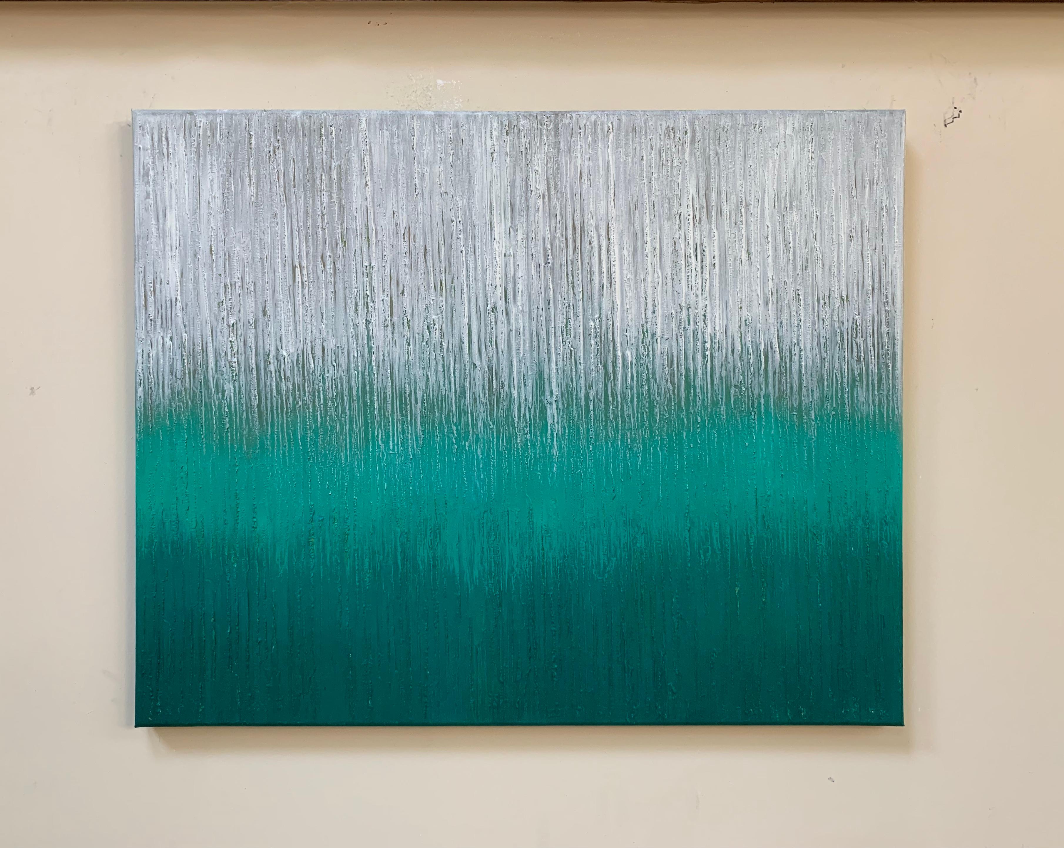 S402B, Pittura ad olio astratta - Painting Astratto di Janet Hamilton