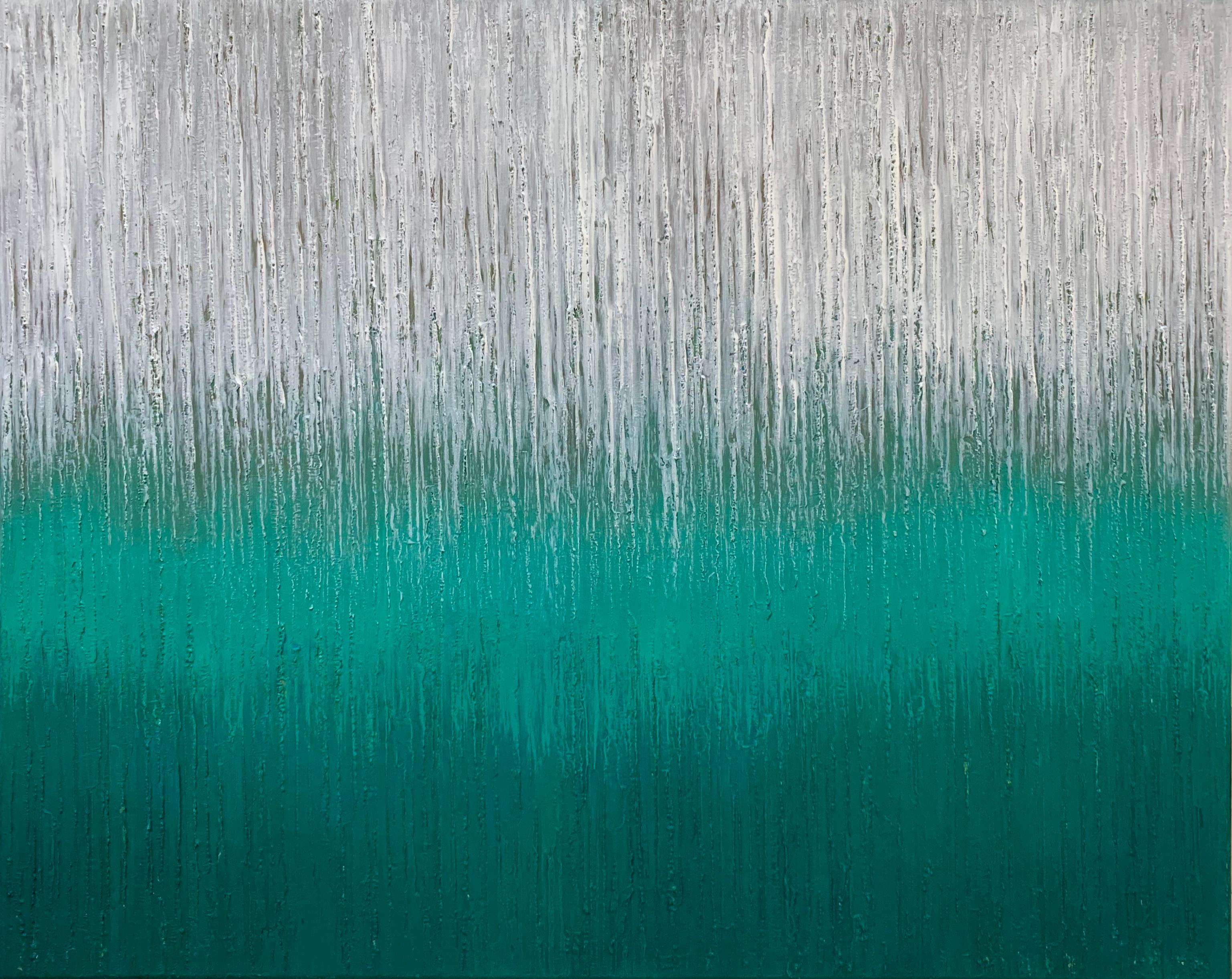 Abstract Painting di Janet Hamilton - S402B, Pittura ad olio astratta