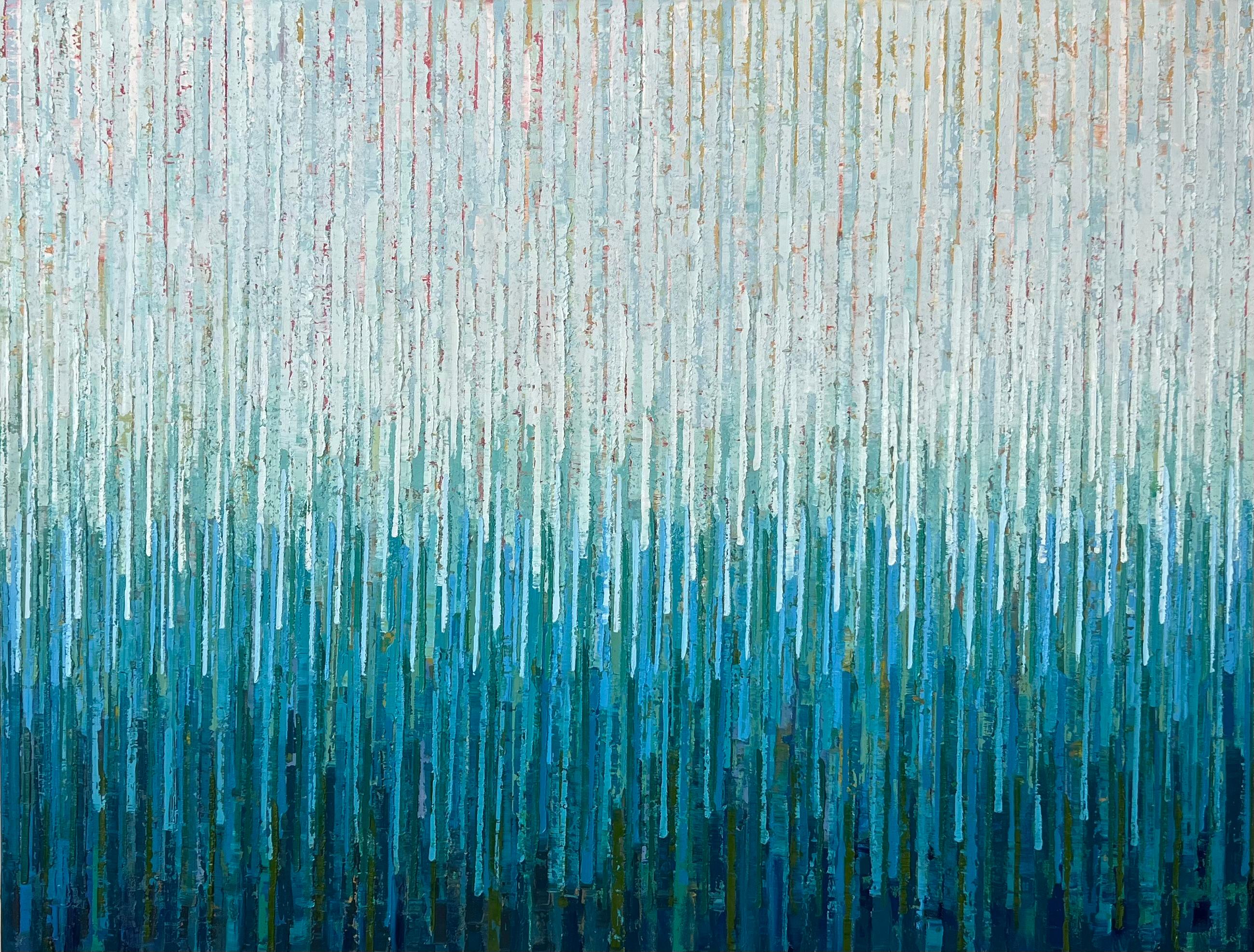 Abstract Painting di Janet Hamilton - Solitudine, pittura ad olio astratta