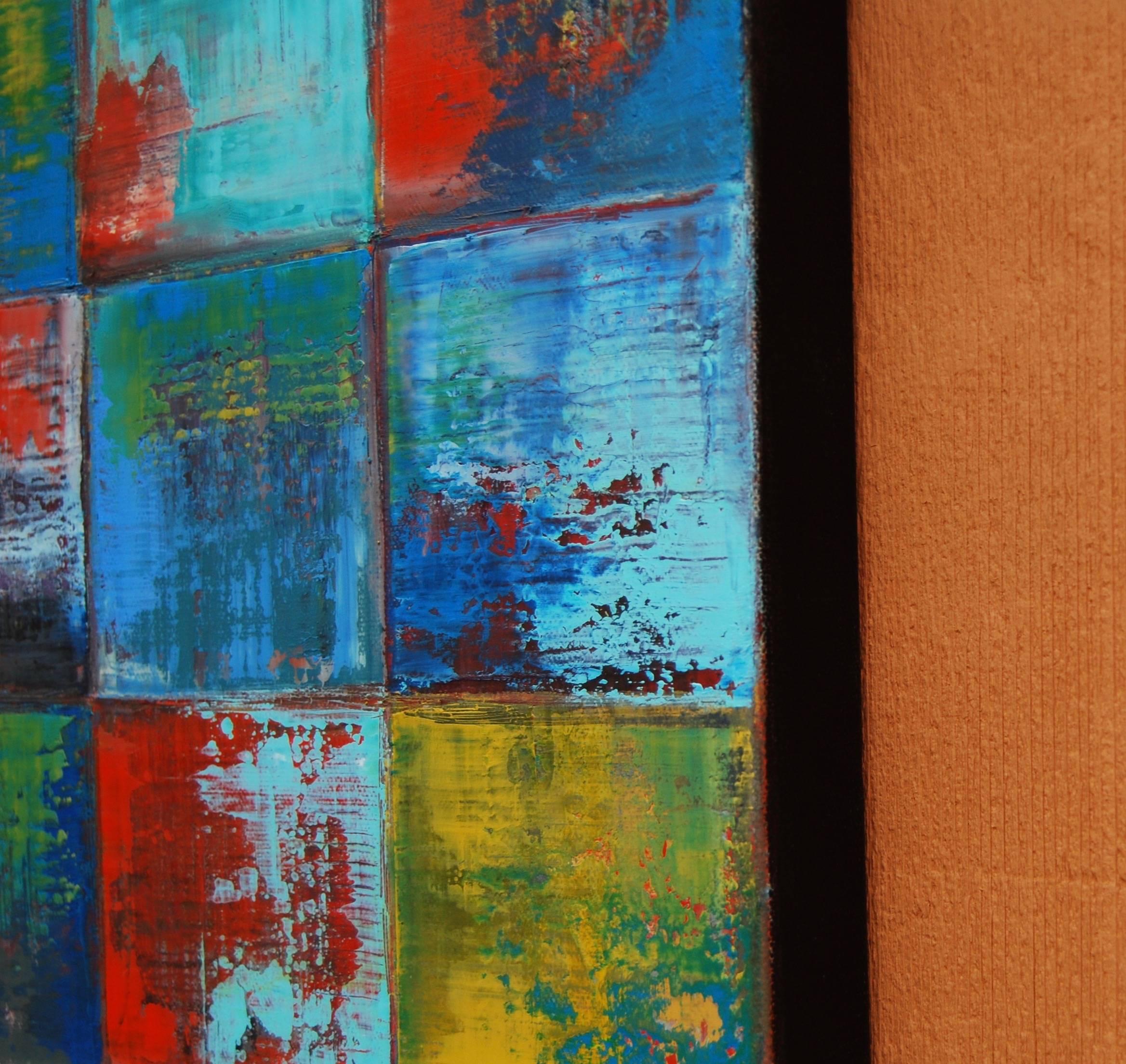 abstract squares painting