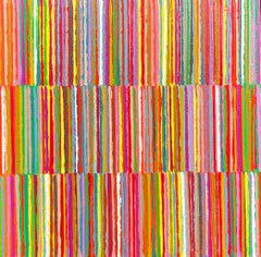 Triple Stripes D, peinture  l'huile abstraite