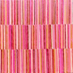 Triple Stripes E, peinture  l'huile abstraite