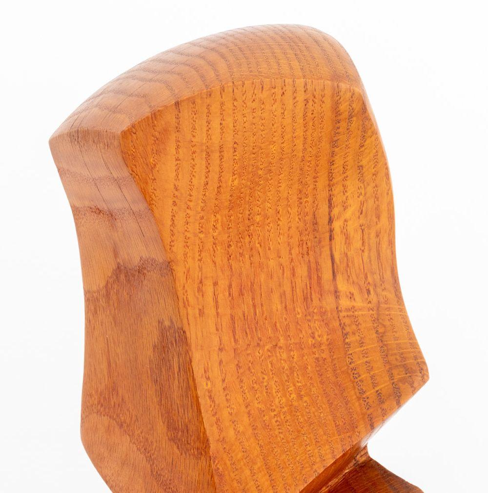 Modern Janet Handler Abstract Carved Wood Sculptures, 2 For Sale