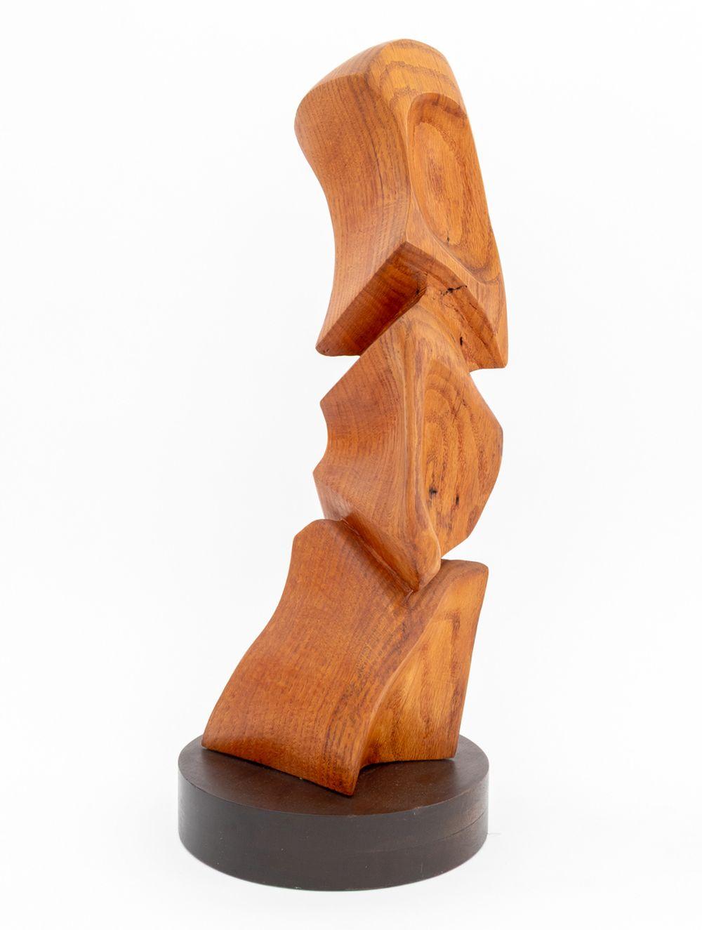 American Janet Handler Abstract Carved Wood Sculptures, 2 For Sale