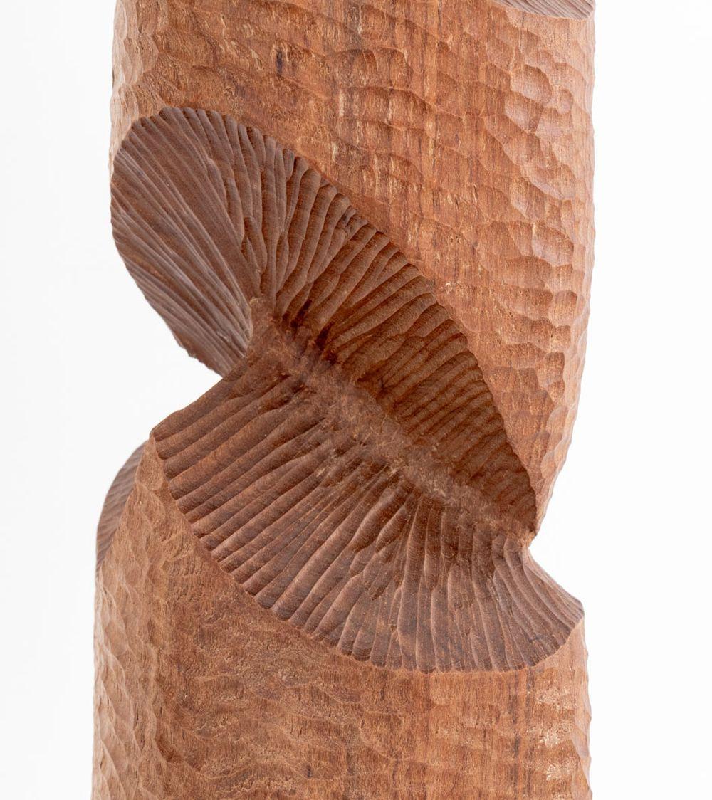 Janet Handler Abstract Carved Wood Sculptures, 2 For Sale 2