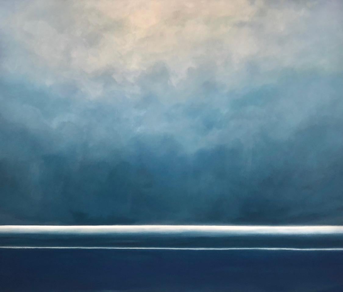Janet Jennings Landscape Painting - Blue Bay Light