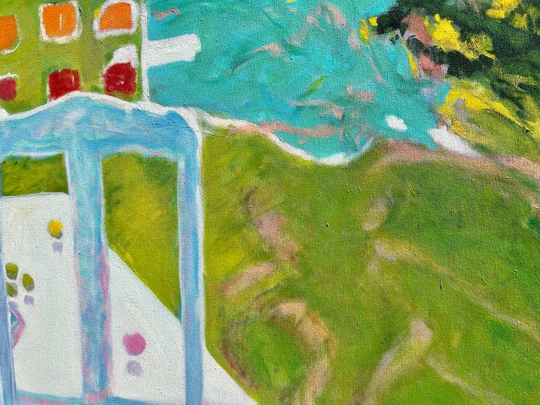 Janet Jennings - Large Plein Air Landscape Oil Painting, Peach and ...